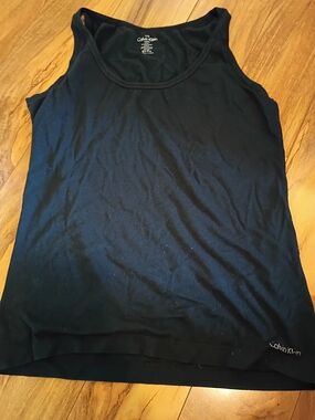 Calvin Klein Black Scoop Neck Women's Tank Top